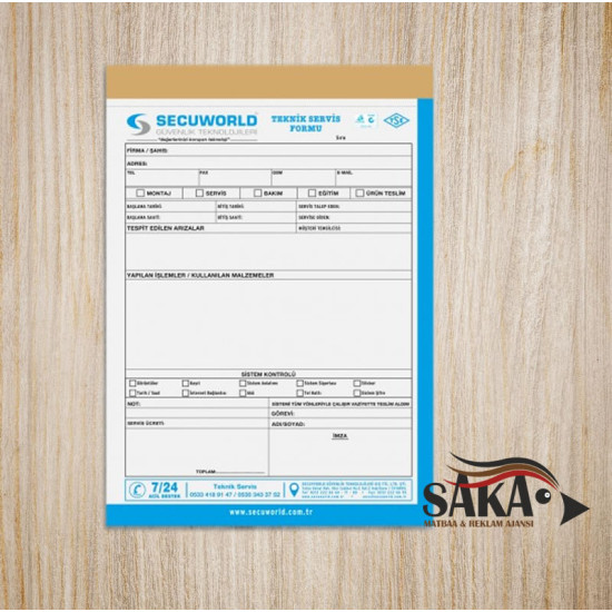 Teknik Servis Formu