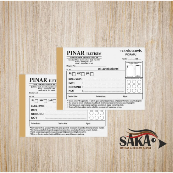 Teknik Servis Formu
